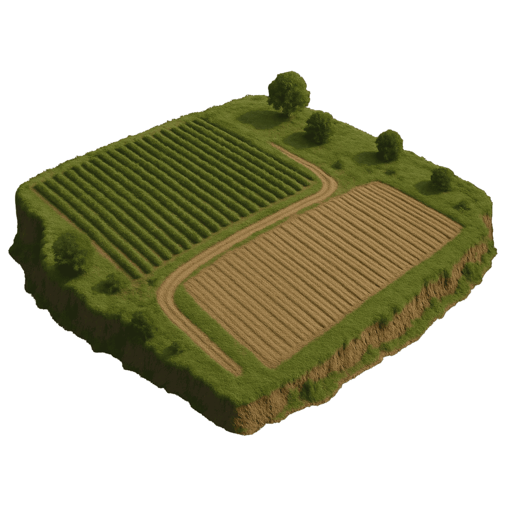 רחפן חקלאי מעל שדות חיטה וירקות, חלק מתמונות נימבוס דרונס.